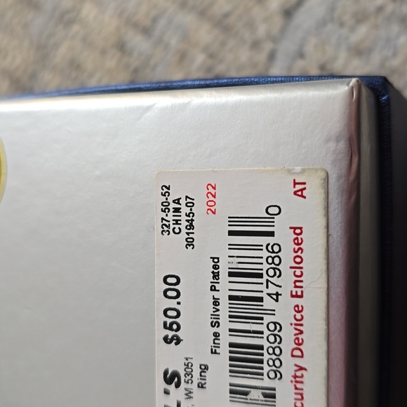 BRILLANCE BRAND WOMENS SILVER "GENUINE CRYSTAL" FASHION RING SIZE 7 - Picture 9 of 11